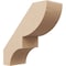 Ekena Millwork 3-inch W x 8-inch D x 8-inch H Ridgewood Rough Cedar Woodgrain TimberThane Knee Brace, Primed BRCUR03X08X08RIDRCPR - alternate 1